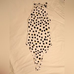 Zara polka dot body suit